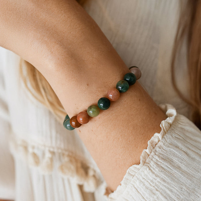 "Inner Peace" Bracelet in Indian Agate