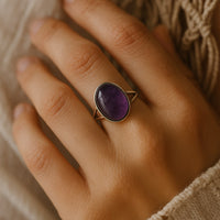 "Shanti" Amethyst Ring 2