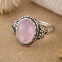 "Sweetness of Love" Ring in Rose Quartz 3