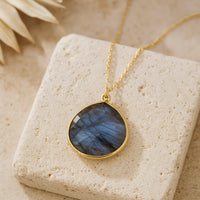 "Symbolic Protection" Pendant in Labradorite 3