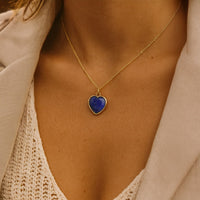 Natural Stone Heart Pendant 4