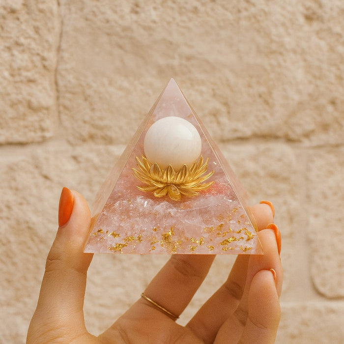 Orgonite "Heart Opening" in Rose Quartz
