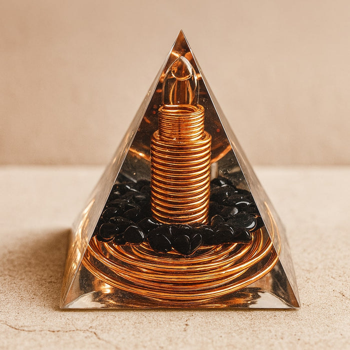 Orgonite "Symbolic Protection" in Obsidian