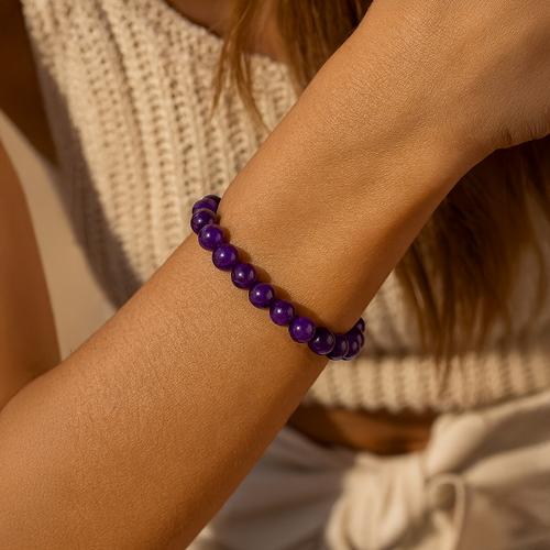 "Beruhigendes Symbol" Armband aus Amethyst