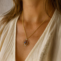"Protective Circle" Necklace in Tiger's Eye 2