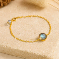Duo Bracelet "Clarity & Protection" in Labradorite 4