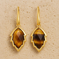 Leaf Earrings from the Tree in Natural Stone 6