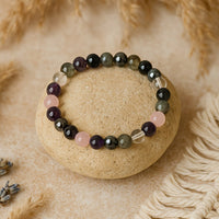 "High Vibration" Symbolic Bracelet in Natural Stones 3