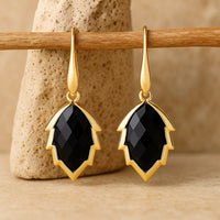 Leaf Earrings from the Tree in Natural Stone 9
