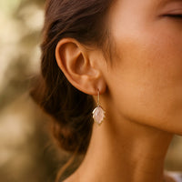 Leaf Earrings from the Tree in Natural Stone 2