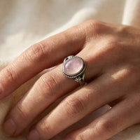 "Sweetness of Love" Ring in Rose Quartz 2