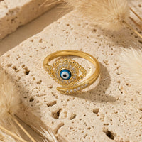 Adjustable Blue Eye Lucky Ring 5