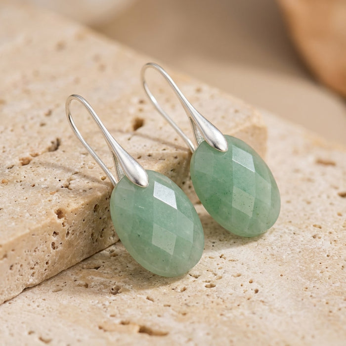 Boucles d'oreilles en pierre naturelle « Elova »