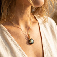 "Eye of the Universe" Pendant in Labradorite 4