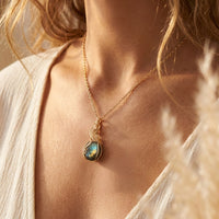 "Eye of the Universe" Pendant in Labradorite 2
