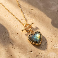 "Heart Serenity" Pendant in Natural Stones 5