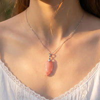 "Angel Wing" Pendant in Natural Stone 11