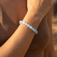 "Bonheur" Bracelet in Aquamarine 4