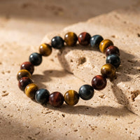 "Multiple Eye" Bracelet in Tiger's Eye, Bull's Eye & Hawk's Eye 1