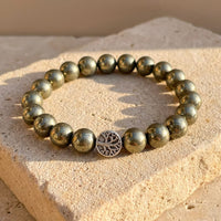 Prosperity Shield Bracelet in Pyrite 1