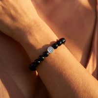 "Protective Anchor" Bracelet in Black Obsidian 4
