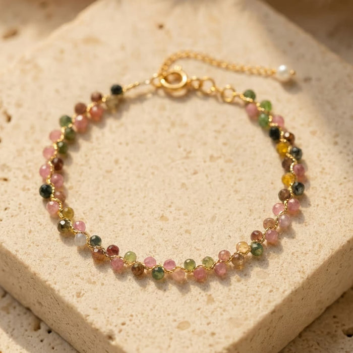 Elegant Multicolor Tourmaline Bracelet