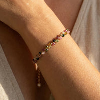 Elegant Multicolored Tourmaline Bracelet 4