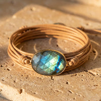 "Shield of Light" Bracelet in Labradorite 1