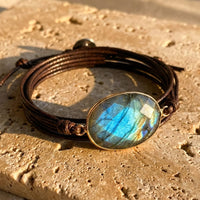 "Shield of Light" Bracelet in Labradorite 3