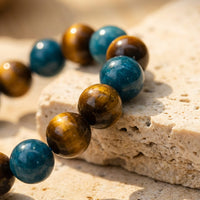 "New Momentum" Bracelet in Apatite & Tiger's Eye 3