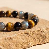 "Ultimate Protection" Bracelet in Tourmaline, Tiger Eye & Labradorite 3