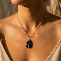 Natural Stone Tree of Life Pendant 8