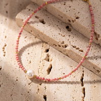 "Pearl of Tenderness" Necklace - Rhodochrosite 5