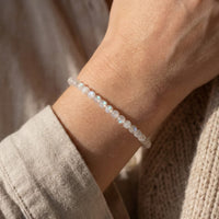 Fine Stone Bead Bracelet 4mm 4