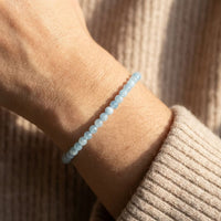 Fine Stone Bead Bracelet 4mm 10