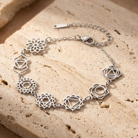 "Alignment" Bracelet – Symbols of the 7 Chakras 1