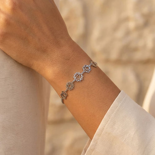 "Alignment" Bracelet – Symbols of the 7 Chakras