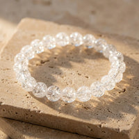 "Splashes of Light" Bracelet in Cracked Rock Crystal 1