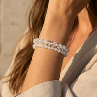 "Splashes of Light" Bracelet in Cracked Rock Crystal 4