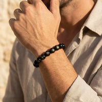 "Halo of Light" Bracelet in Golden Obsidian 4