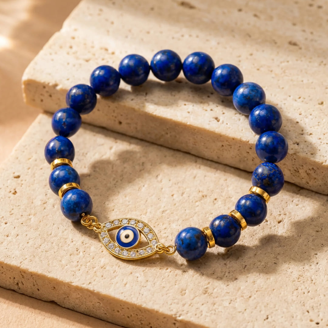 "Eye of Truth" Bracelet in Lapis Lazuli