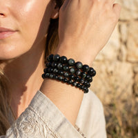 "Guardian Eye" Bracelet in Celestial Eye Obsidian 5