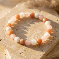 "Venus" Bracelet in Sunstone, Rose Quartz & Moonstone 1
