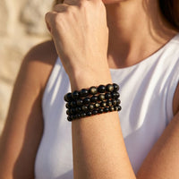 "Halo of Light" Bracelet in Golden Obsidian 2