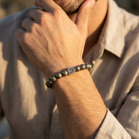 Prosperity Shield Bracelet in Pyrite 2