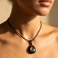 Drop Pendant "Inner Strength" in Golden Obsidian 5
