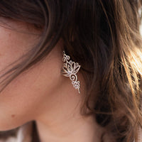 "Lotus Unalome" Earrings 5