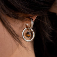 "Eclat Félin" Tiger Eye Earrings 5