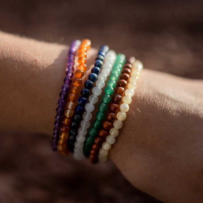 "Opening of the 7 Chakras" Natural Stone Bracelet Set