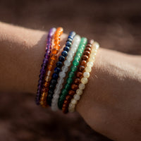 "Opening of the 7 Chakras" Natural Stone Bracelet Set 2